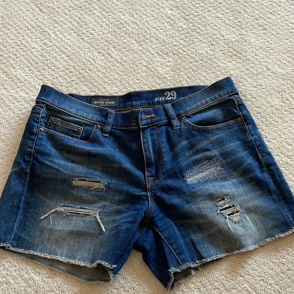 J Crew indigo denim shorts